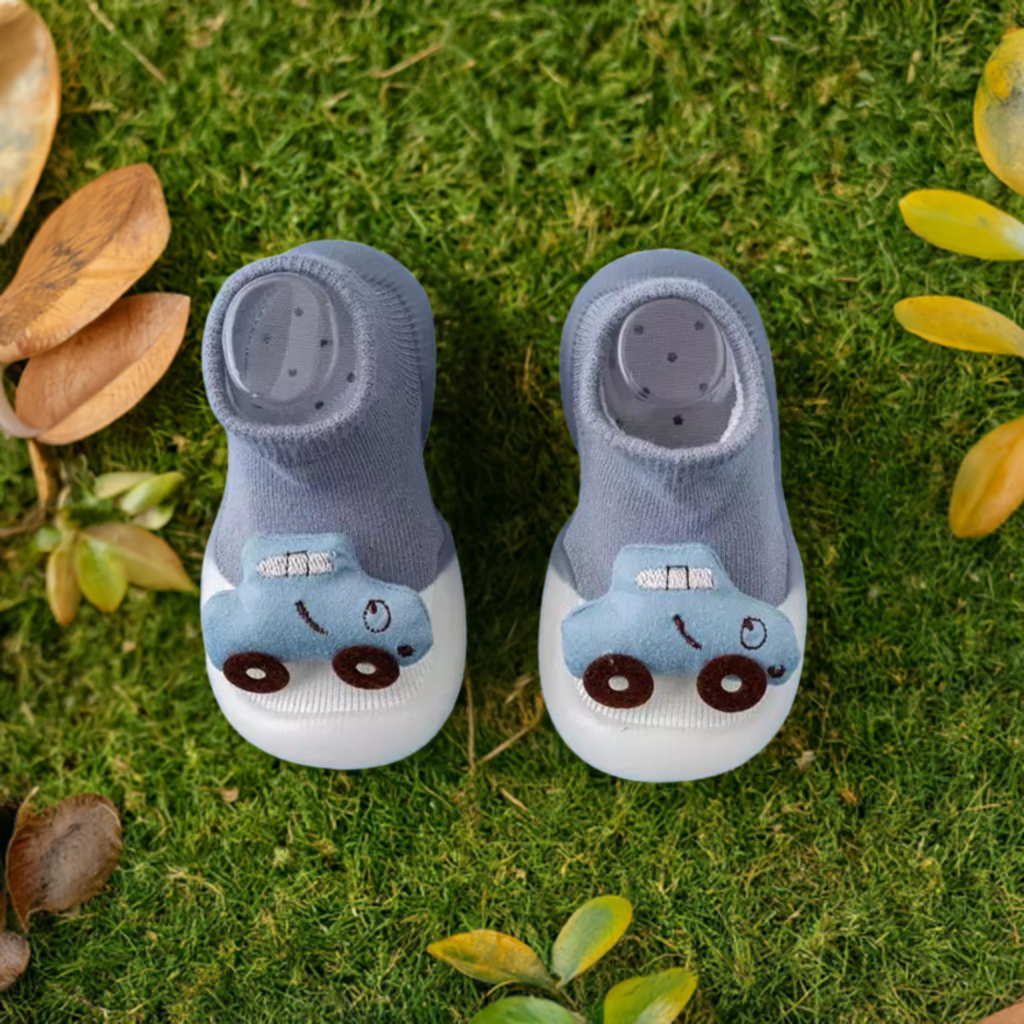 Blue Car Toddler Shoes