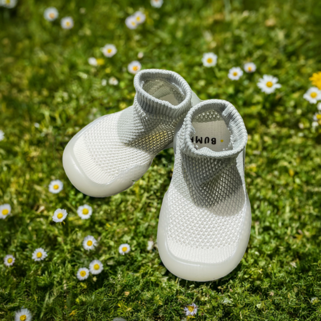 Khaki and White Toddler Shoes
