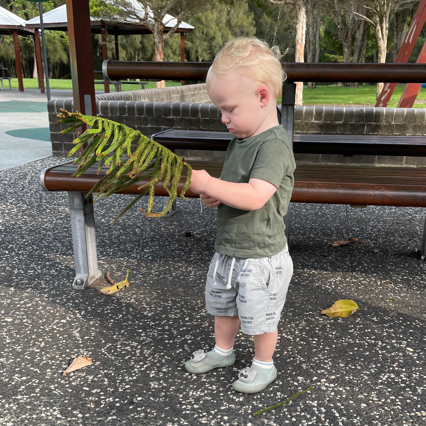 Green Bear Kids Shoes