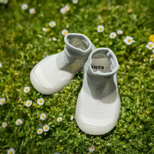 Khaki and White Toddler Shoes