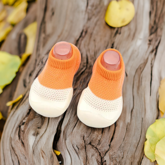 Orange and White Toddler Shoes