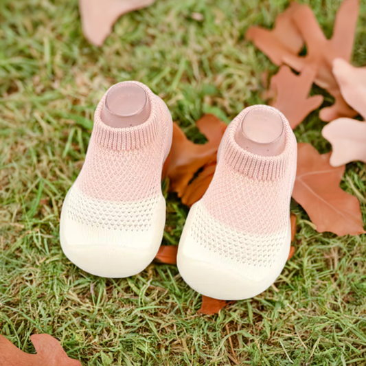 Pink and White Toddler Shoes
