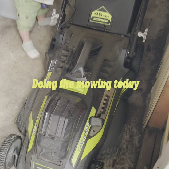 Green mesh shoes perfect for summer - mowing