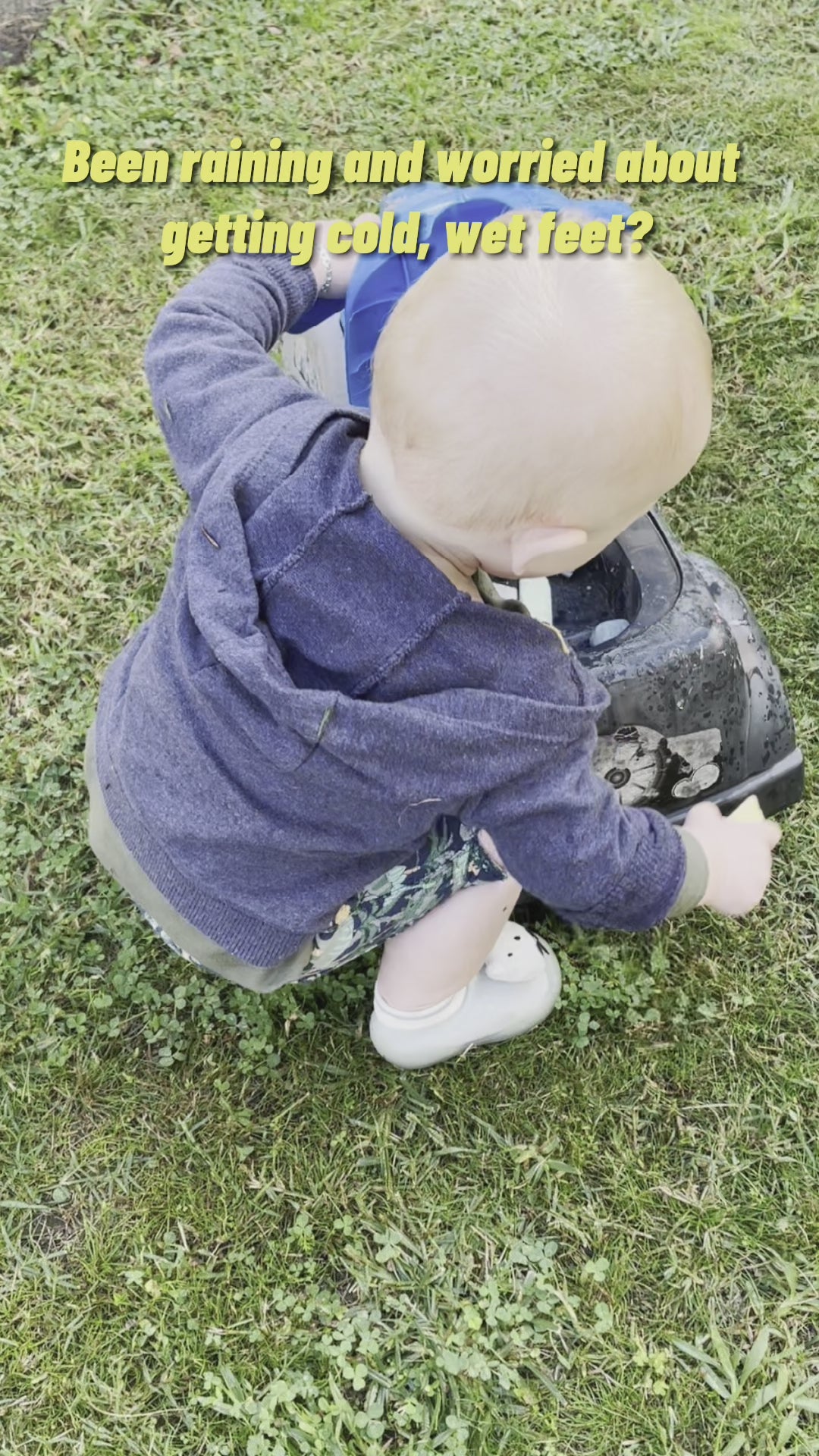 Playing on wet ground in shoes