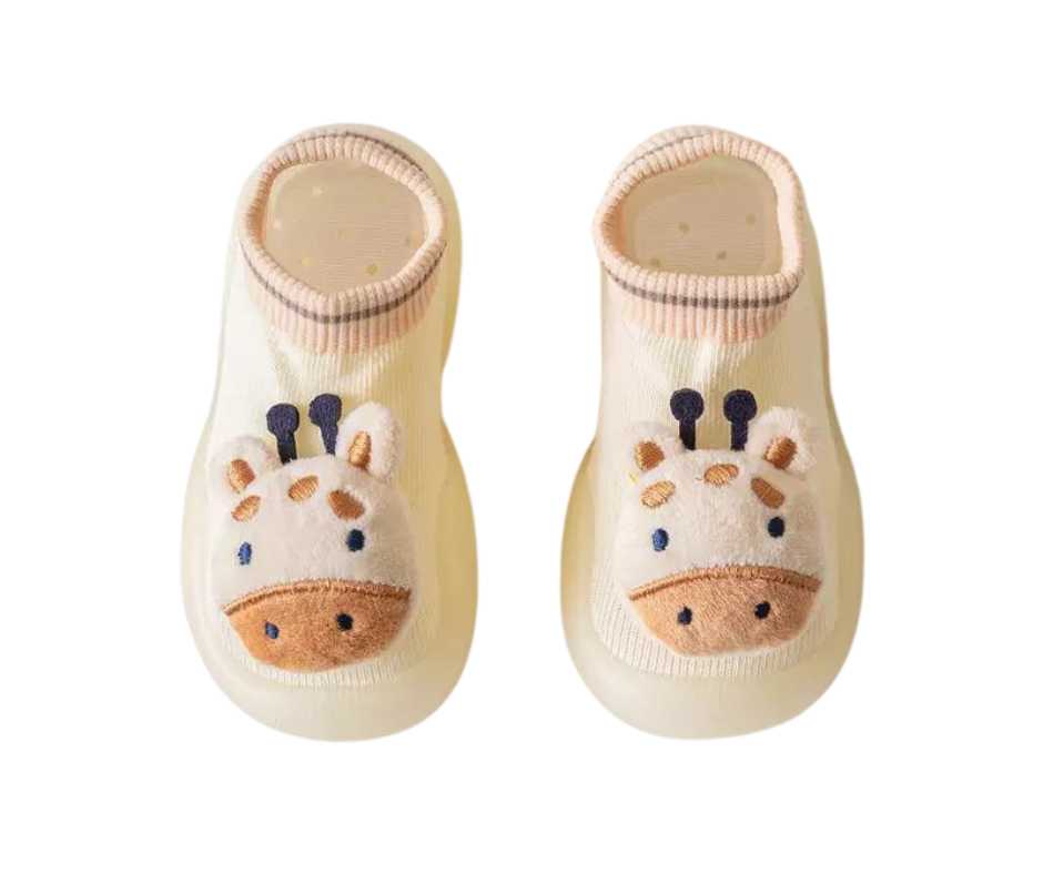 Bumbi Kids Cream Giraffe Shoes Front